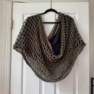 Anthropologie Pins & Needles Multicolor Knit Shawl